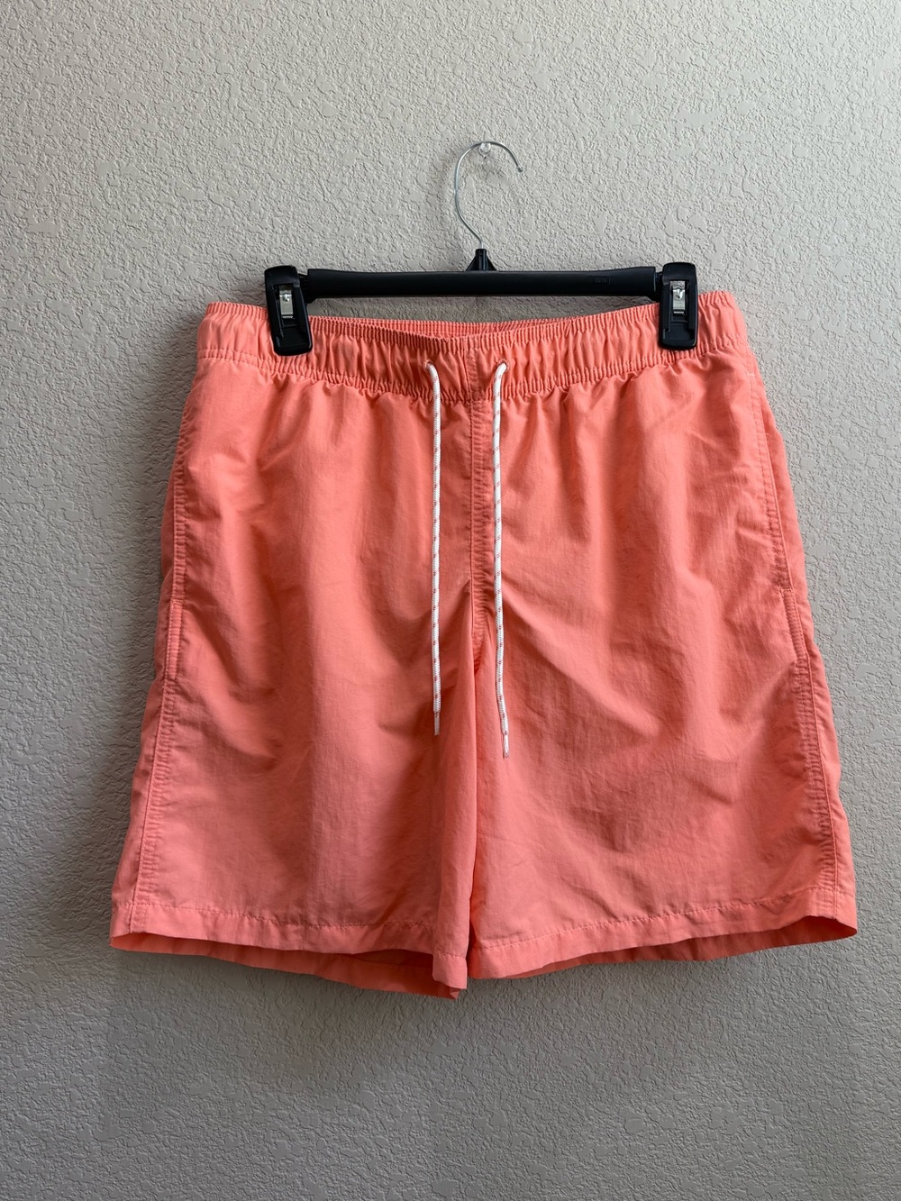 Goodfellow Men's Coral Drawstring Swim Trunks